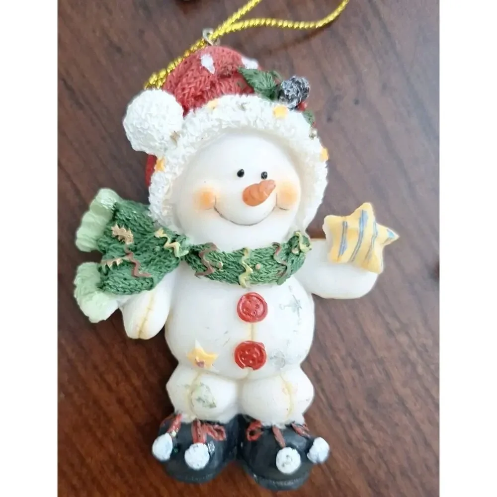 Vintage Christmas Ornaments Set of 4